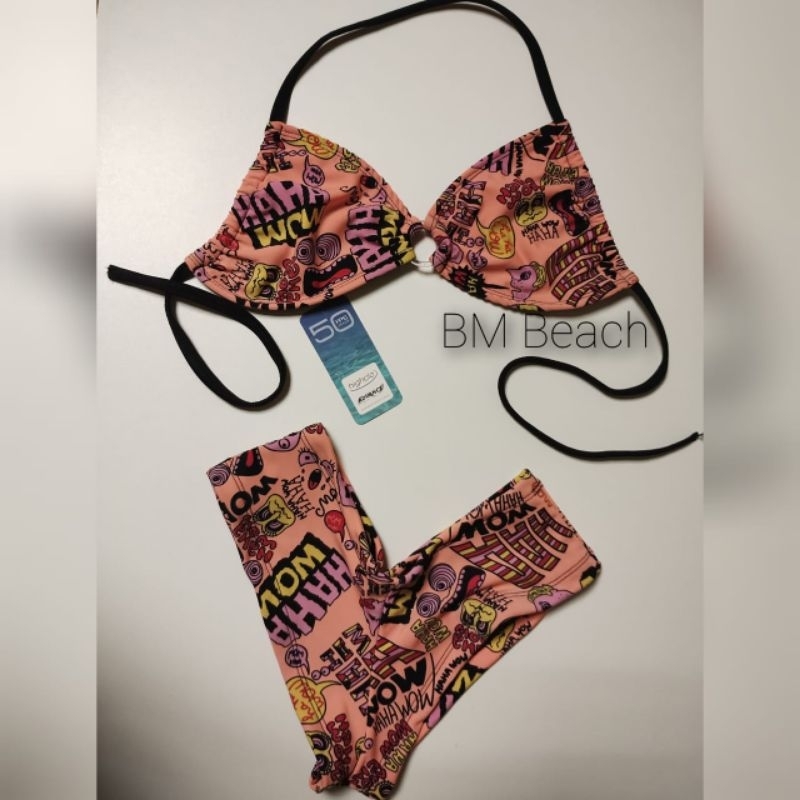 Conjunto de biquíni micro short sutiã cropped PROMOÇÃO Bm Beach