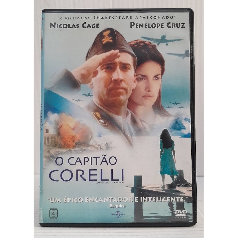 Dvd O Capitão Corelli - Nicolas Cage - Original Usado