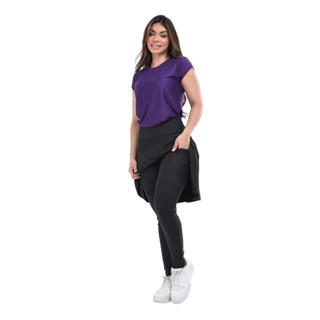 Calça Saia Fitness Moda Evangelica Treinos Cristã Caminhada Modesta