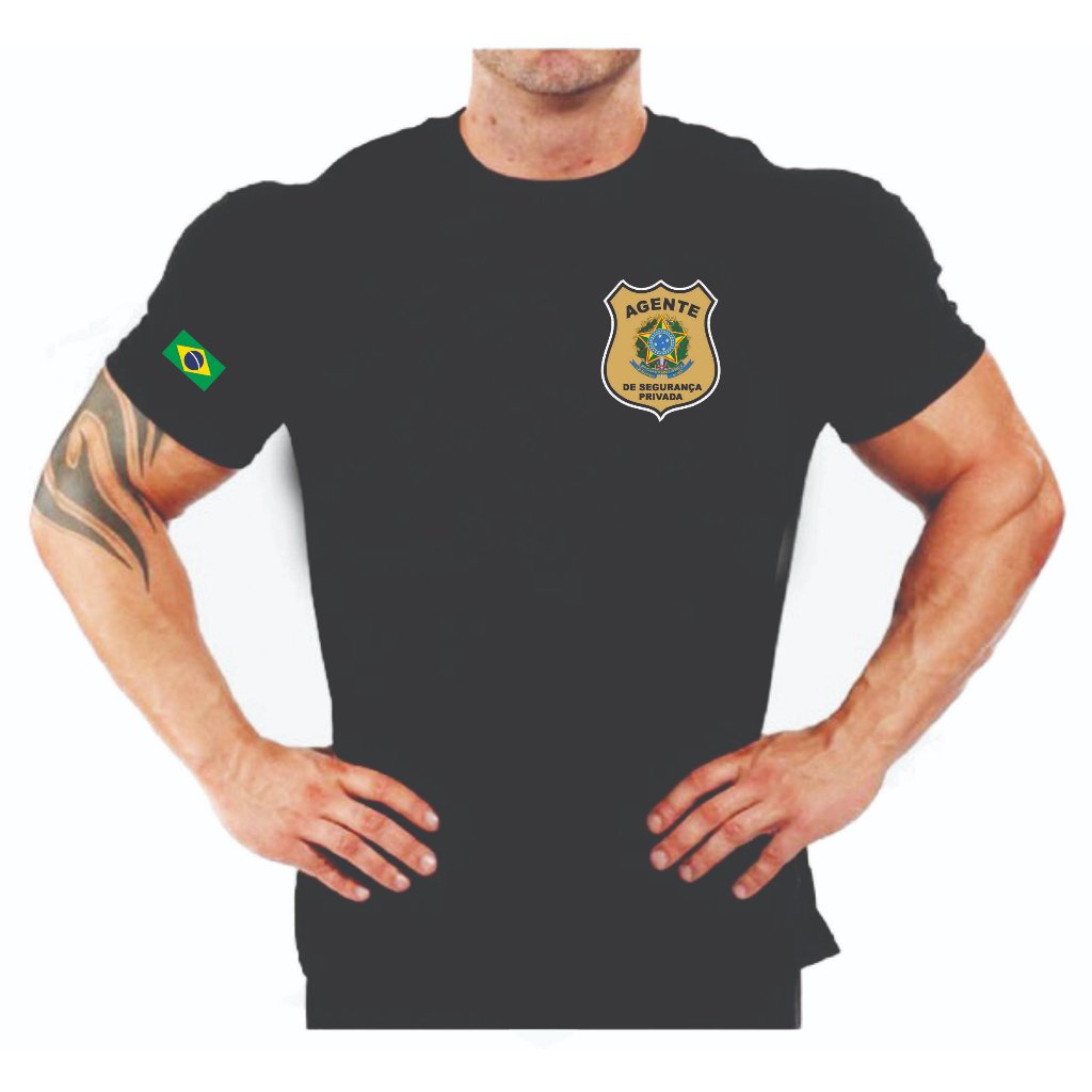 CAMISETA AGENTE DE SEGURANÇA PRIVADA PARTICULAR UNIFORME TRABALHO