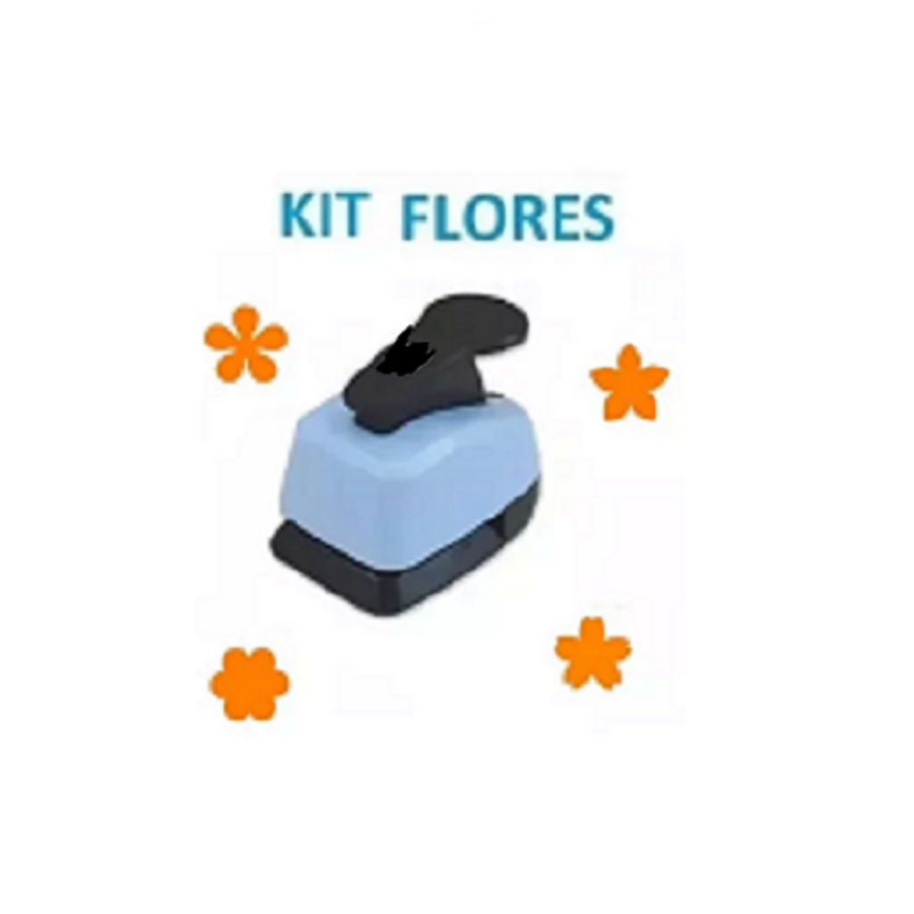 4 Cortadores Furador Eva/papel Flores - Frete Barato 16mm 1,6cm
