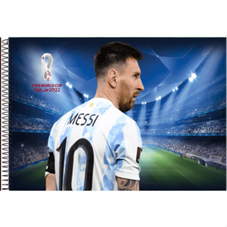 Caderno de Desenho 96 Folhas Messi