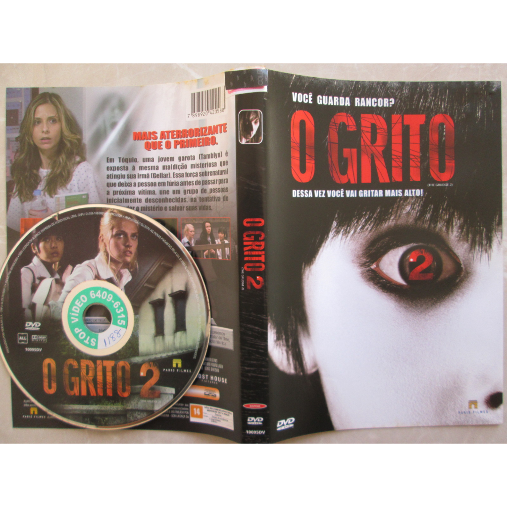 DVD - O GRITO 2 / Dessa Vez Você Vai Gritar Mais Alto / Com Midia Do DVD Impecável / Original Raro / Terror / Suspense