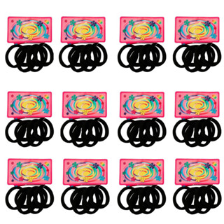 KiT 72 Elástico Rabico Para Cabelo Tipo Pacote - 1 PACOTE