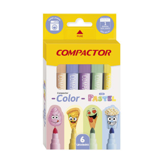 Compactor Color 6 Cores Pastel