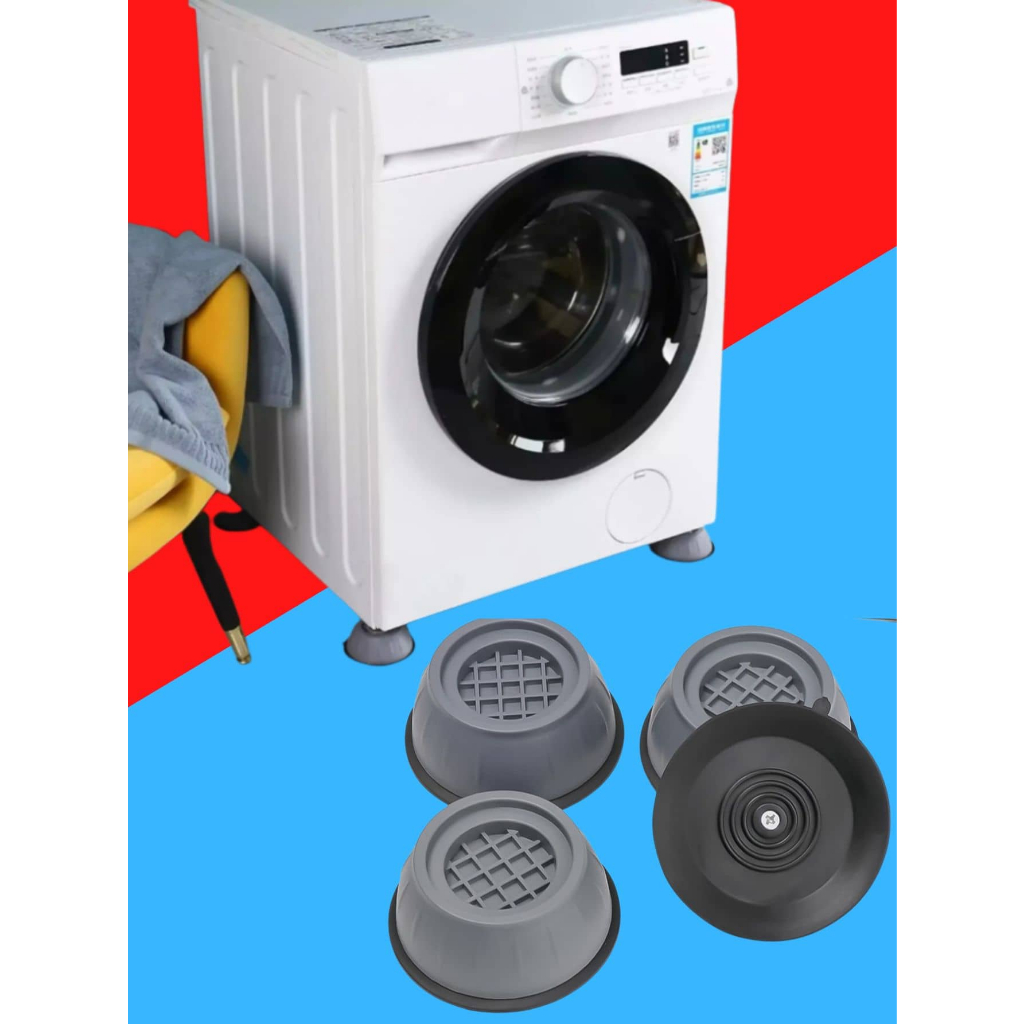 Kit 4 Peças Suporte Anti Vibração Almofada Amortecedor De Borracha Suporte Pé de Máquina Nivelador
