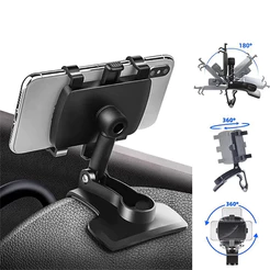 Suporte Multifuncional para Celular no Carro Ajustável e Pronto para Uso em Diferentes Ângulos