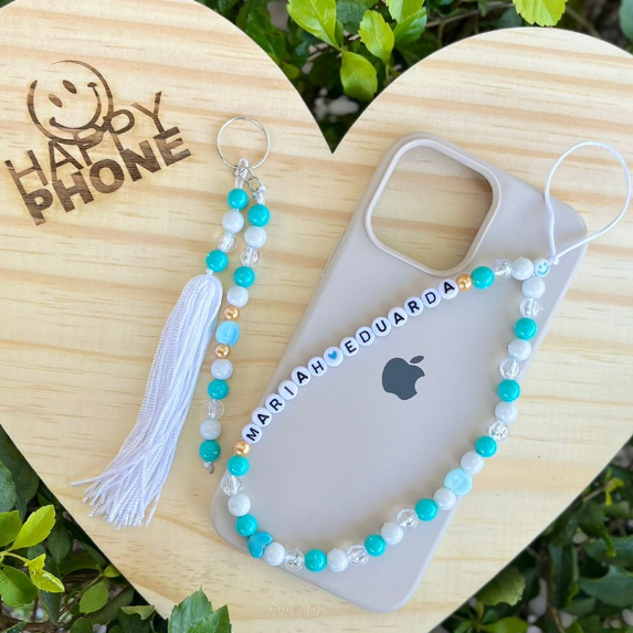 Salva celular com chaveiro phone strap com nome personalizado em Oferta na Shopee