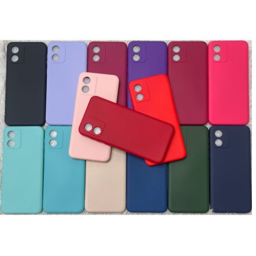 Capa Capinha Para E13 Motorola Silicone Aveludado