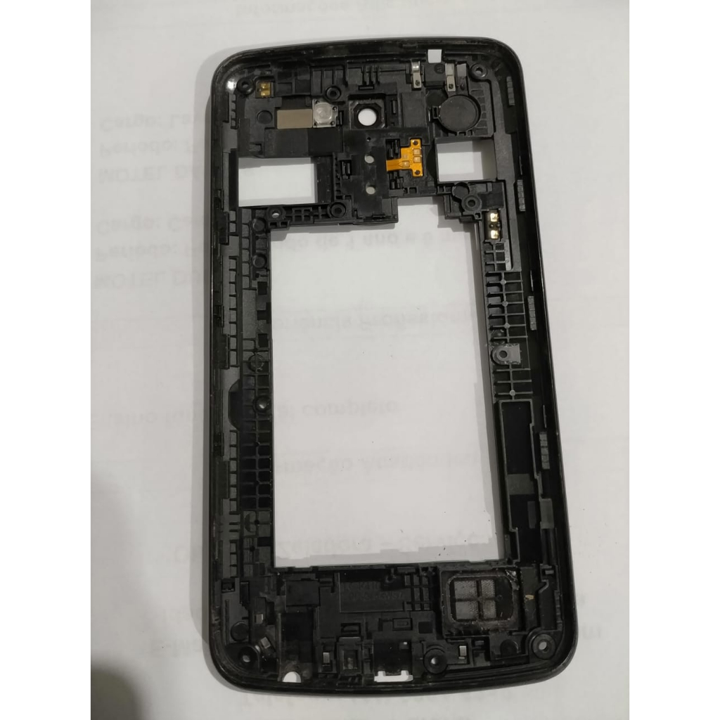 aro traseiro chassi tampa de plastico com botoes e vidro da camera para lg k10 2016 k430 usado