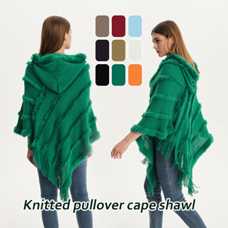 Xale Poncho Feminino Com Touca: Estilo, Conforto e Versatilidade Para o Inverno Moda Feminina Tricô Crochê Cashmere Cardigâns Quentinho Elegância e Aconchego