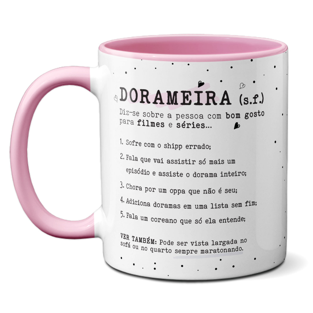 Caneca Dorameira Significado Presente Criativo Fã Dorama em Oferta na Shopee