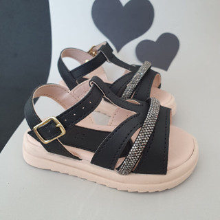 Sandália Infantil Feminina Casual Strass Menina