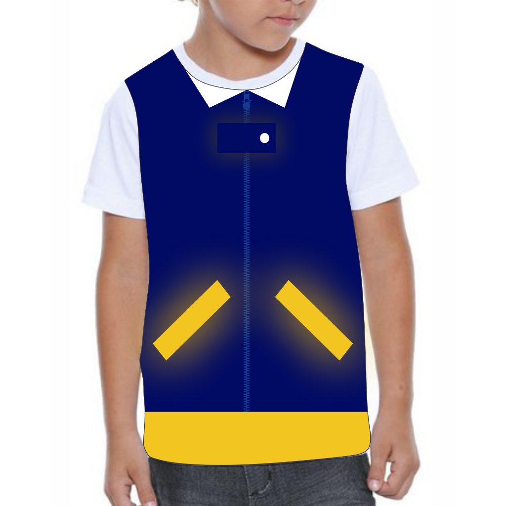 Camiseta Colete Ash fechado pokemon anime desenho Estampado Adulto e Infantil FULL PRINT