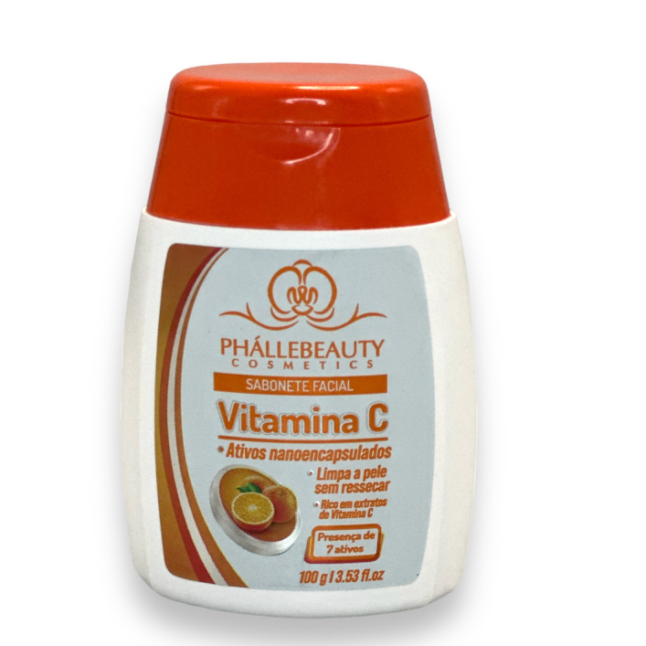 Sabonete Facial Vitamina C PhálleBeauty PH0738 em Oferta na Shopee