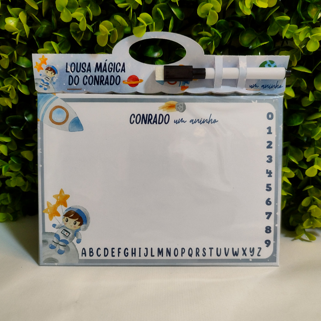 10 Lousas mágica personalizada 15x21  Astronauta (FAZEMOS QUALQUER TEMA)