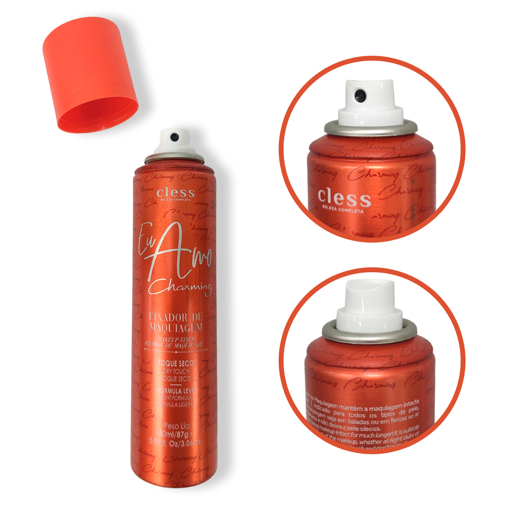 Fixador De Maquiagem Toque Seco Eu Amo Charming Cless 150ml