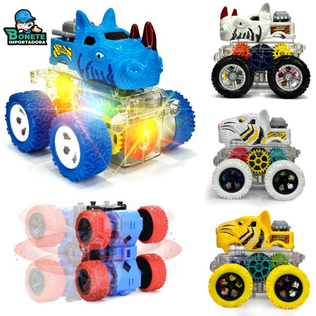 Carrinho com led fricção personagem led criança infantil em Oferta na Shopee