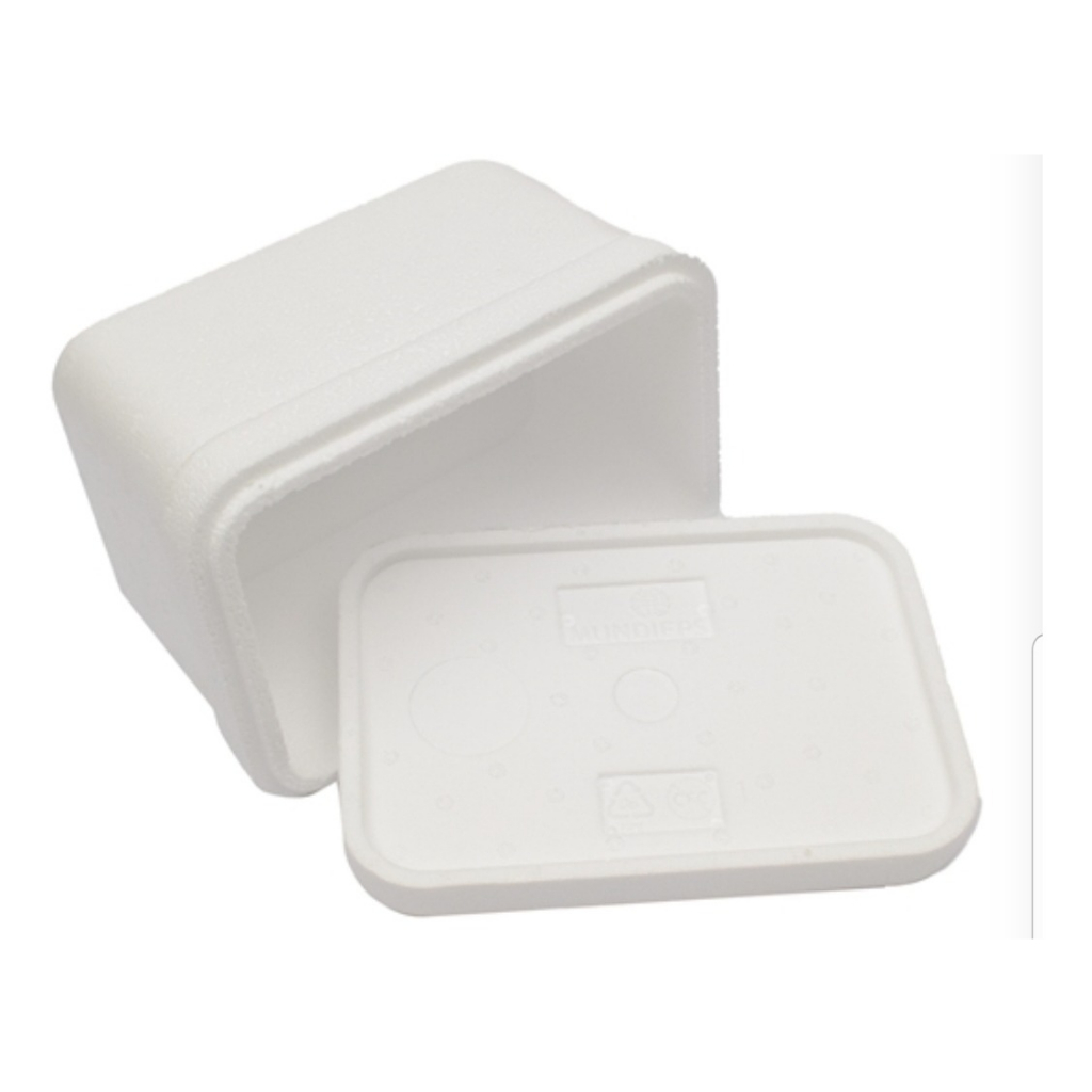 3un Caixa de isopor 2 litros kg em Oferta na Shopee