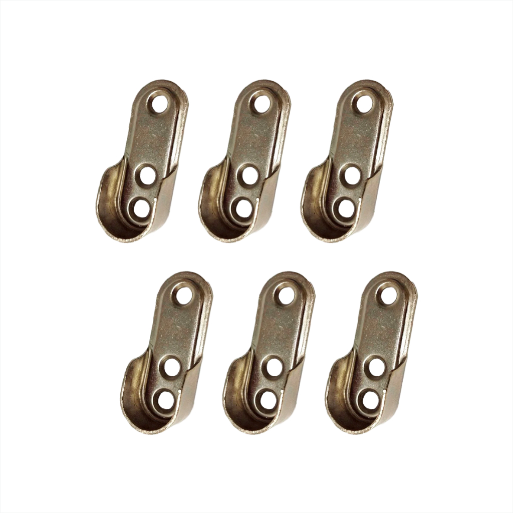 Kit 6 Suporte Cromado Para Tubo Churrasqueira em Oferta na Shopee