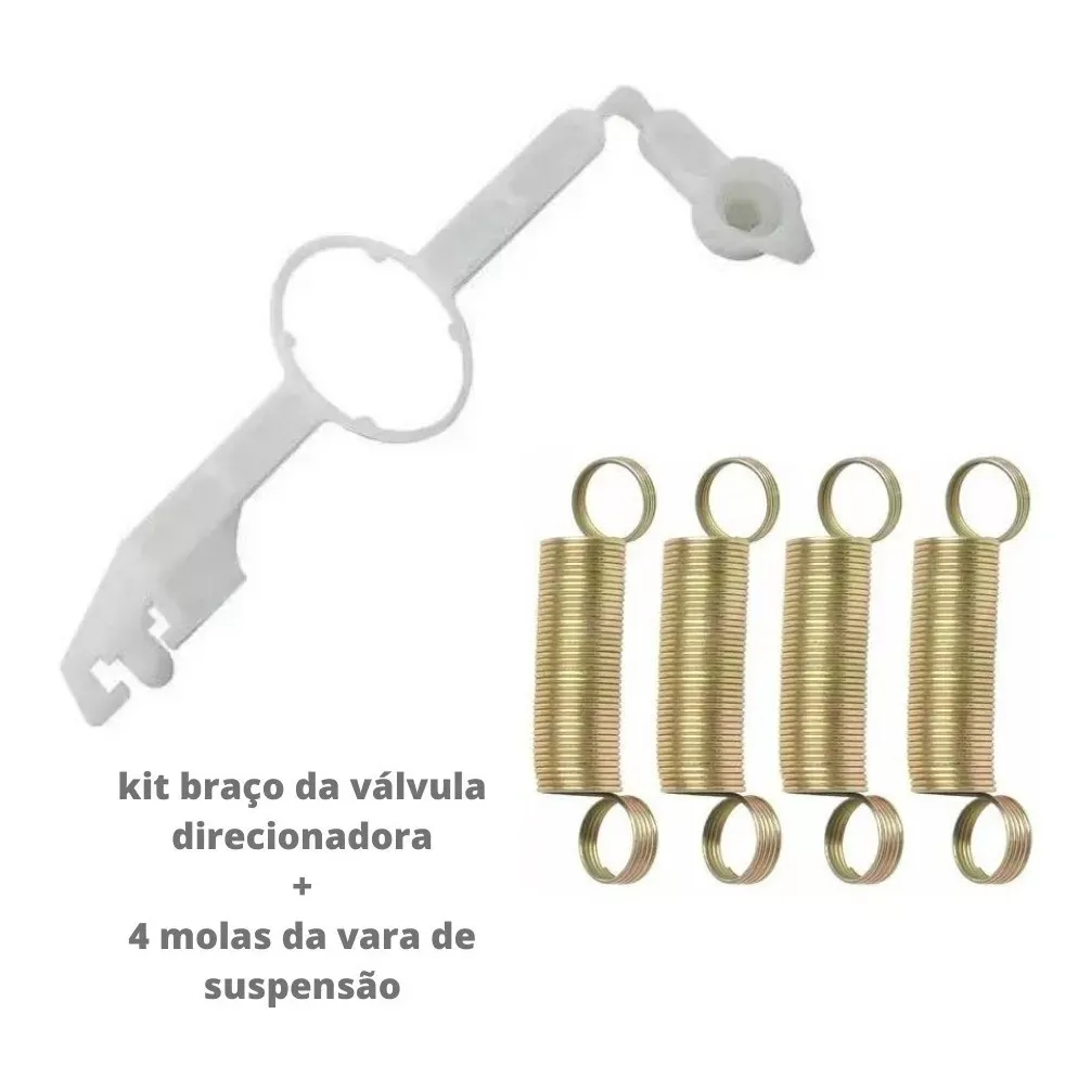 Braço Valvula Direcionadora De Fluxo E 4 Molas Para Lavadora Electrolux