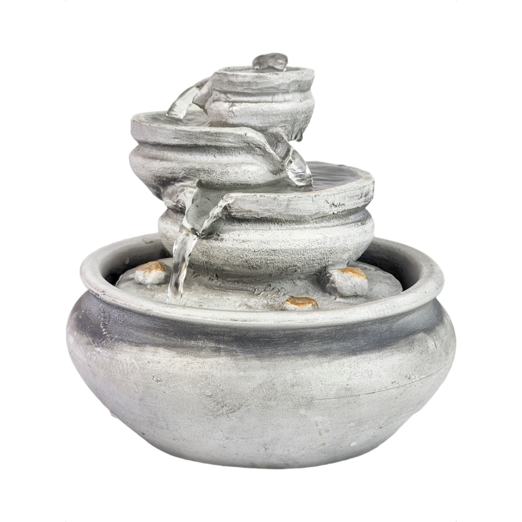 Fonte De Agua Jarro Cascata Decoração De Mesa Garden Relax