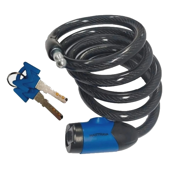 CORRENTE CADEADO TRAVA BICICLETA CHAVE AÇO BIKE MOTO ( 4,5 x 12 x 1500MM ) - MAX TRAVA em Oferta na Shopee