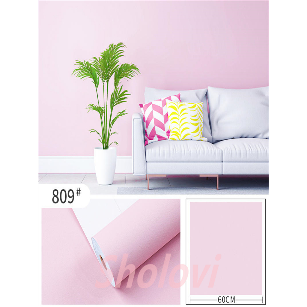 Papel de Parede Premium 5m*45cm Colorido Texturado Adesivo Autocolante Moveis e Paredes Rosa em Oferta na Shopee