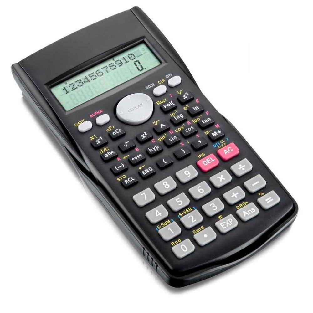 Calculadora Científica Portátil 240 Funções, Display 2 Linhas Alta Precisão para Matemática