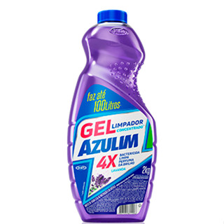 FAZ ATÉ 100 LITROS | LIMPADOR GEL CONCENTRADO AZULIM 2KG - DESINFETANTE BANHEIROS, QUINTAIS E CANIS