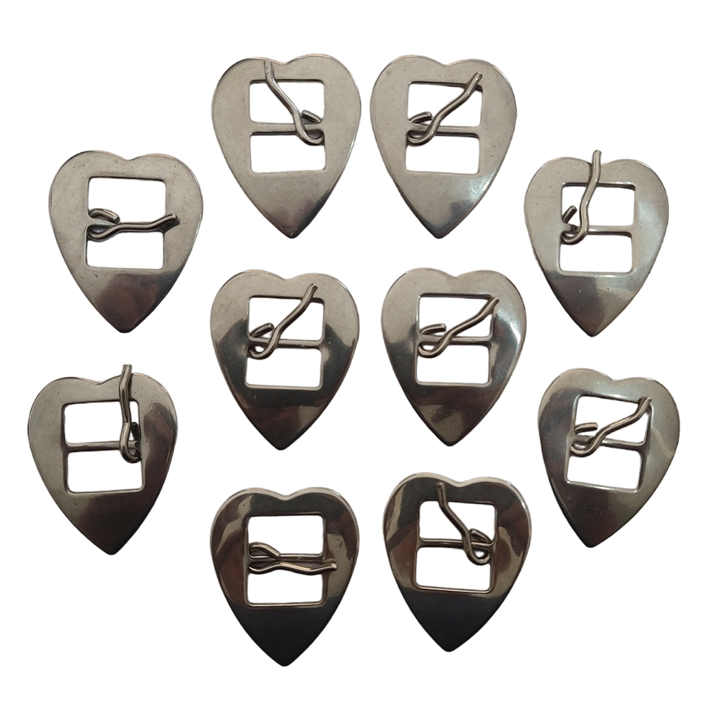 Kit 10 Fivelas de Coração Inox 16mm Para Arreatas Em Geral em Oferta na Shopee