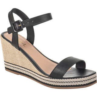 Sandalia Anabela Feminina Sapato Salto Alto Casual Espadrille Tricê Moda Macia Confortável Original Promoção Gigil