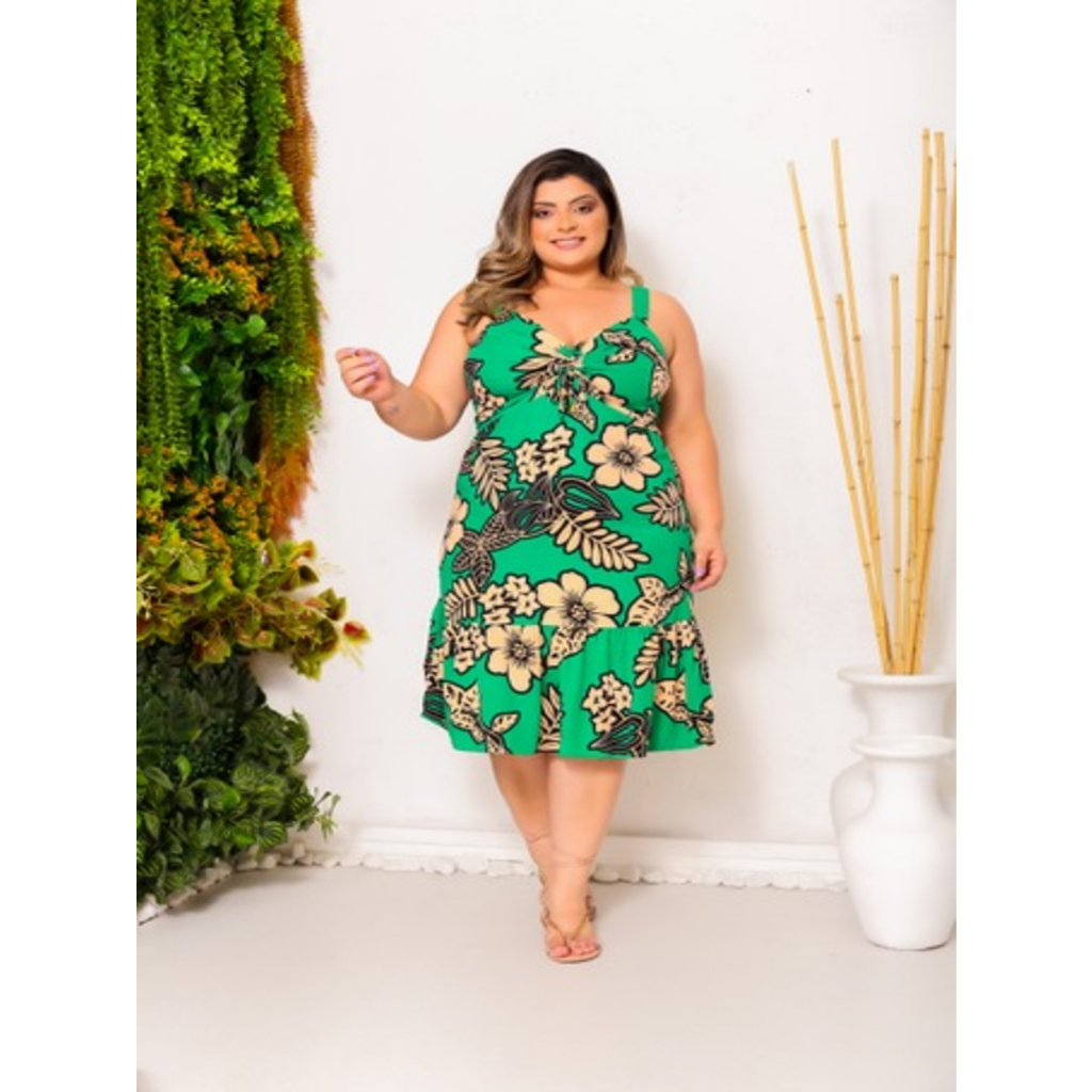 Vestido plus Size Estampado/ Vestido/Vescolinho/Plus Size