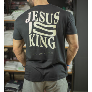 Camiseta Masculina Gospel Evangélica Jesus Plus Size do M ao G3 100% Algodão Fio 30.1