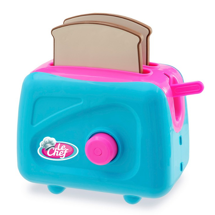 Torradeira De Brinquedo Meninas Rosa + Acessórios Divertidos