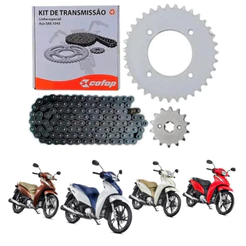 Kit Relação Transmissão Tração Honda Biz 125 2005 à 2024 Original Cofap