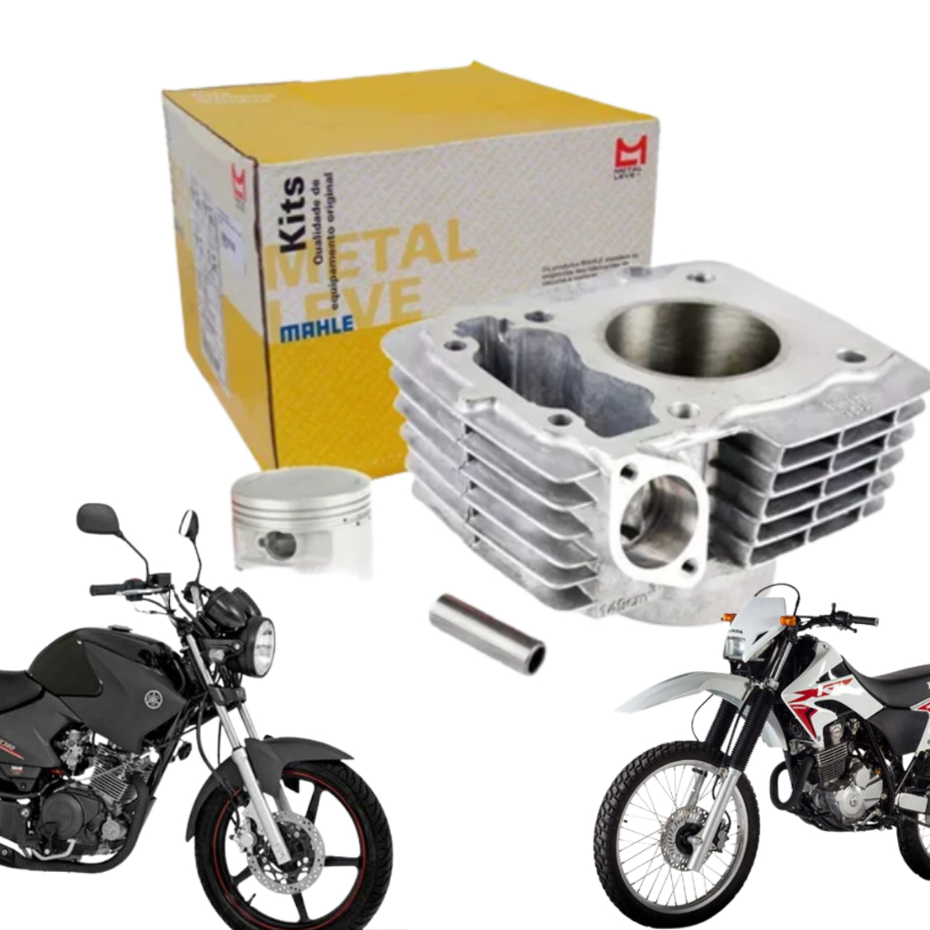 Kit Cilindro Motor Ybr Factor Xtz 125 2000 a 2016 Original Metal Leve
