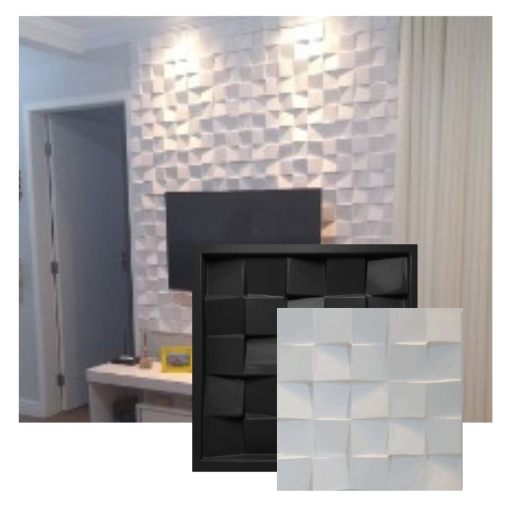 Forma Para Fabricar Gesso 3D Revestimento Quadricular