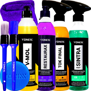 Kit Shampoo V-Mol Desincrustante Cera Tok Final Restaurax Sintra Fast Pincel Vonixx em Oferta na Shopee