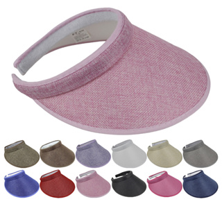 Viseira Tiara Feminina, Arco Aba Grande Arco De Praia Ajustável Com Forro Atoalhado Felpudo, Possui Várias Cores Piscina, Passeios Ao Sol, Caminhada em Oferta na Shopee