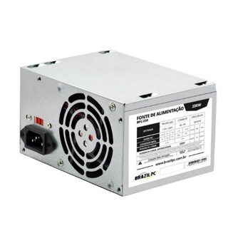 Fonte de Alimentação Pc ATX 230w Reais 204Pinos 2xSata 2xHdd Bivolt