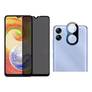 Kit Para Samsung A04E Película Privacidade + Capa Capinha Anti Shock+Pelicula Camera 3D em Oferta na Shopee