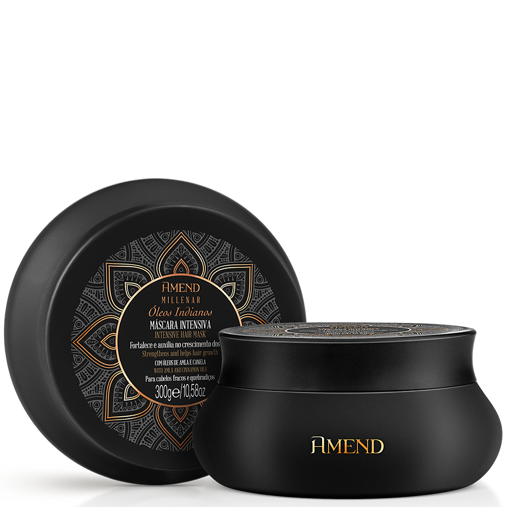 AMEND MILLENAR MÁSCARA INTENSIVA ÓLEOS INDIANOS 300g - Beauty