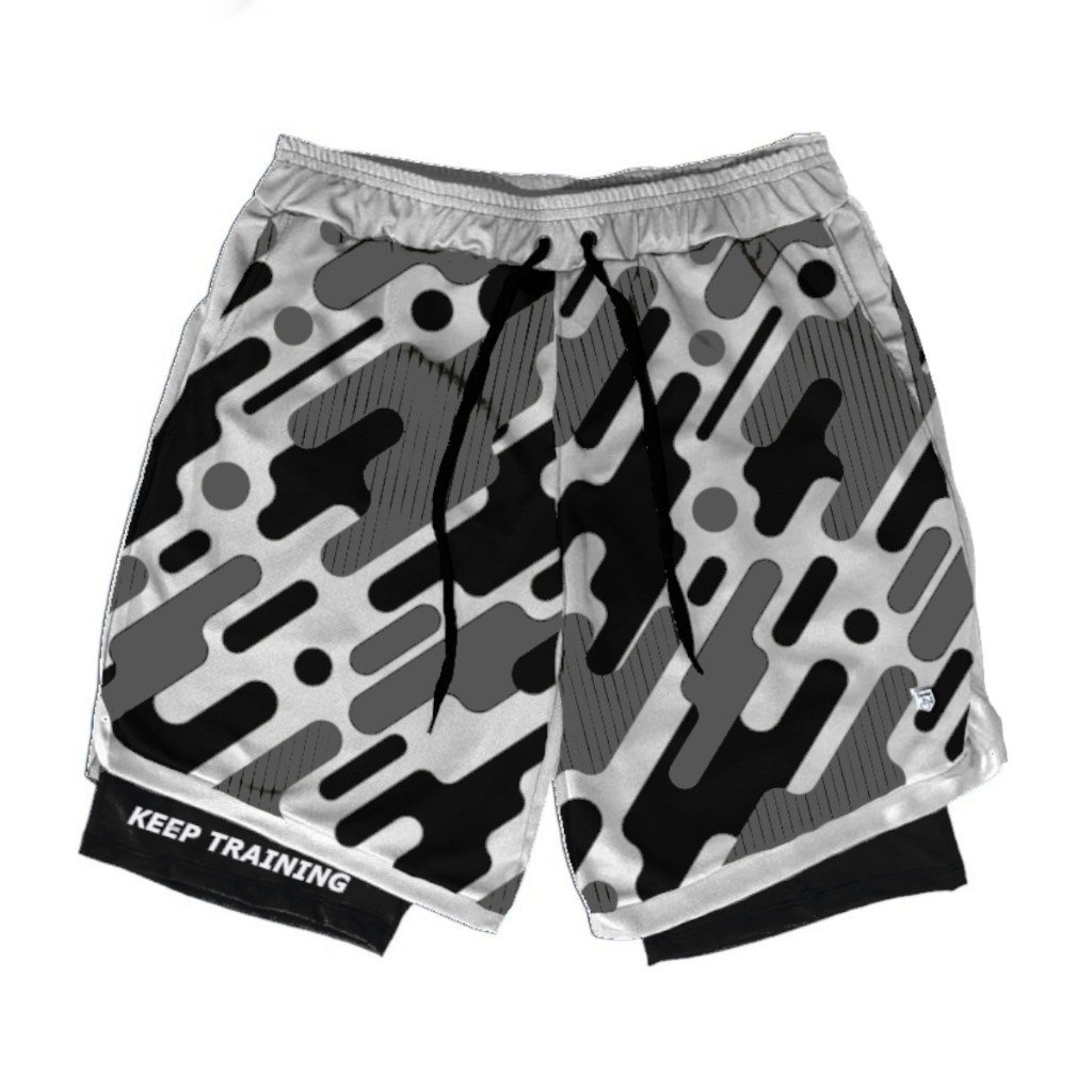 Bermuda Dry Fit Compressão 2 em 1 Academia Militar Bolso Interno Para Celular em Oferta na Shopee