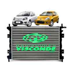 Radiador Visconde Ford Ka Courier Fiesta 99 2001 2003 2005 2007 2009 2011 2013 2014