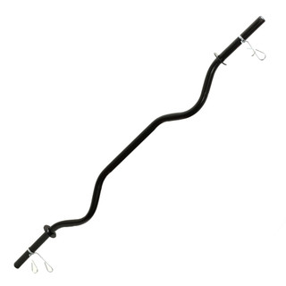 Barra W Oca 120cm  + Presilhas Academia Treino Musculação Exercicios Fitness