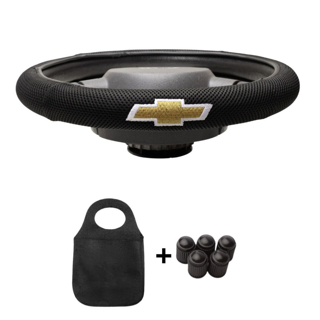 Capa de Volante Chevrolet Bordada + Lixo De Carro em Oferta na Shopee