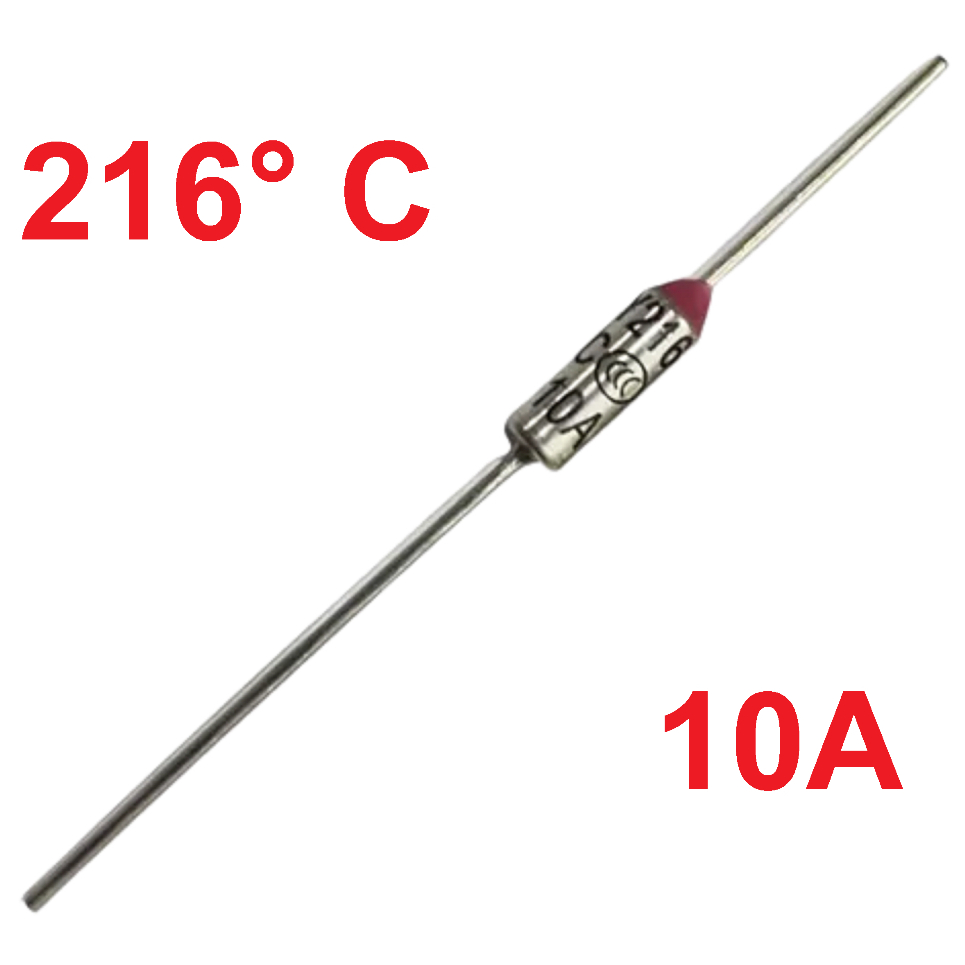 Fusivel Termico 216 Graus 10 Amperes 250v
