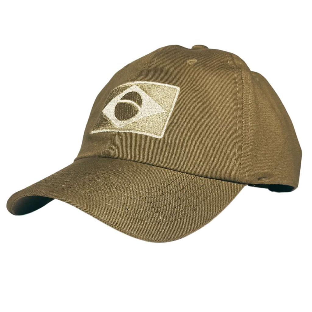 Boné Tático Brasil Bandeira Bordado Patriota Militar Exército Coyote Bege Caqui Escoteiro Scouts