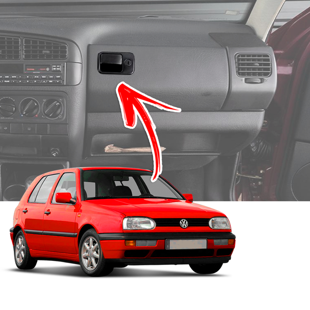 Maçaneta Tampa Porta Luvas Trinco Fechadura Golf Mk3 1994 95 96 1998